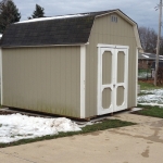 Shed sitting in its new home.